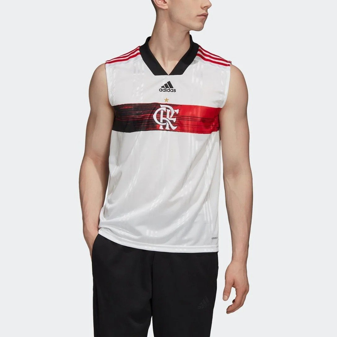 Regata Flamengo Adidas II 2020 2021 Branca FH7586