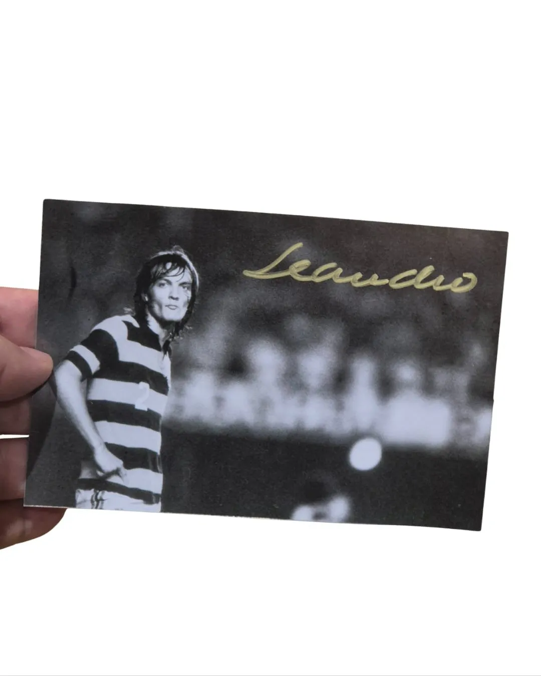 Foto "Leandro em Preto e Branco" 10x15cm (Autógrafo manual)