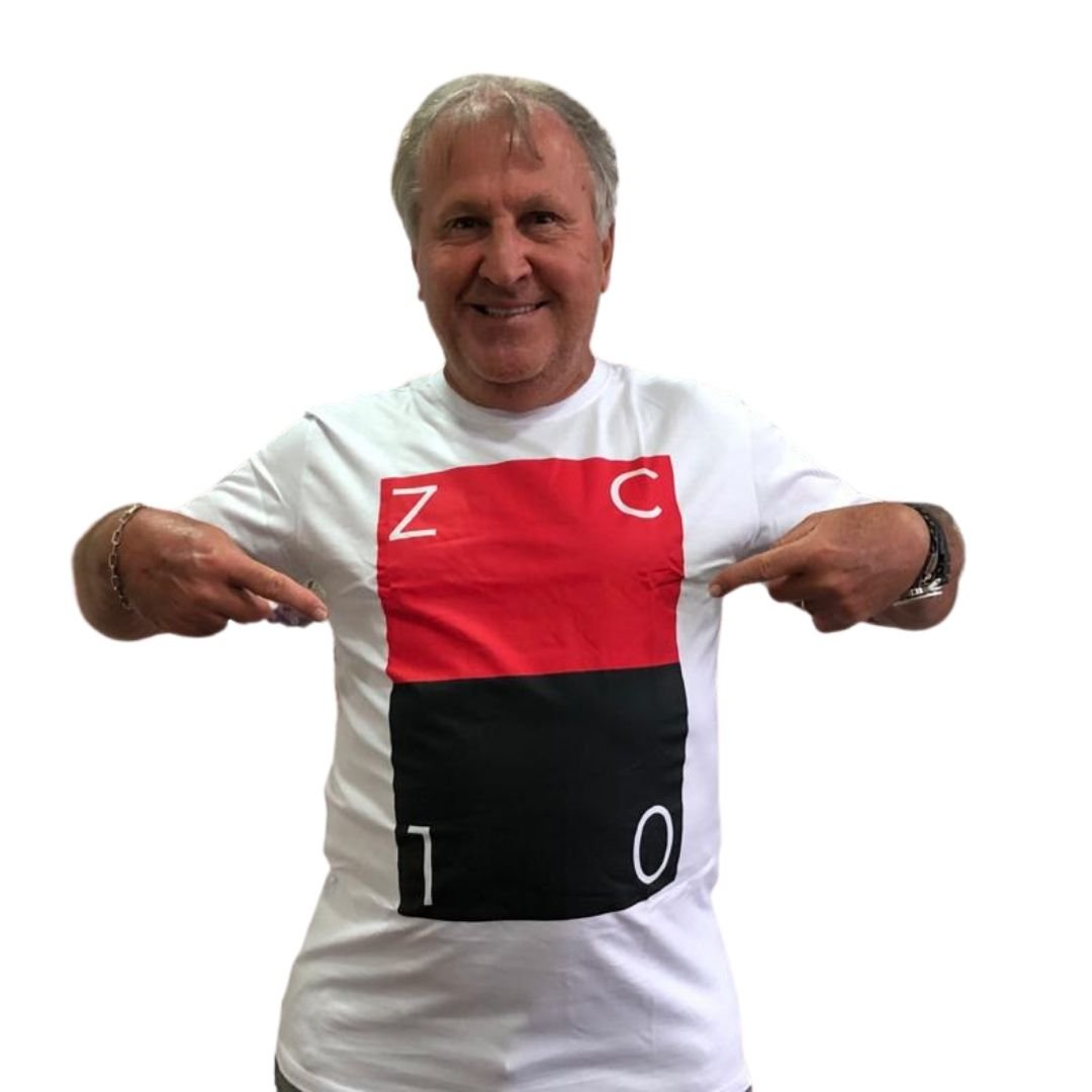 Camisa Zico 10 (Autógrafo manual do Zico)