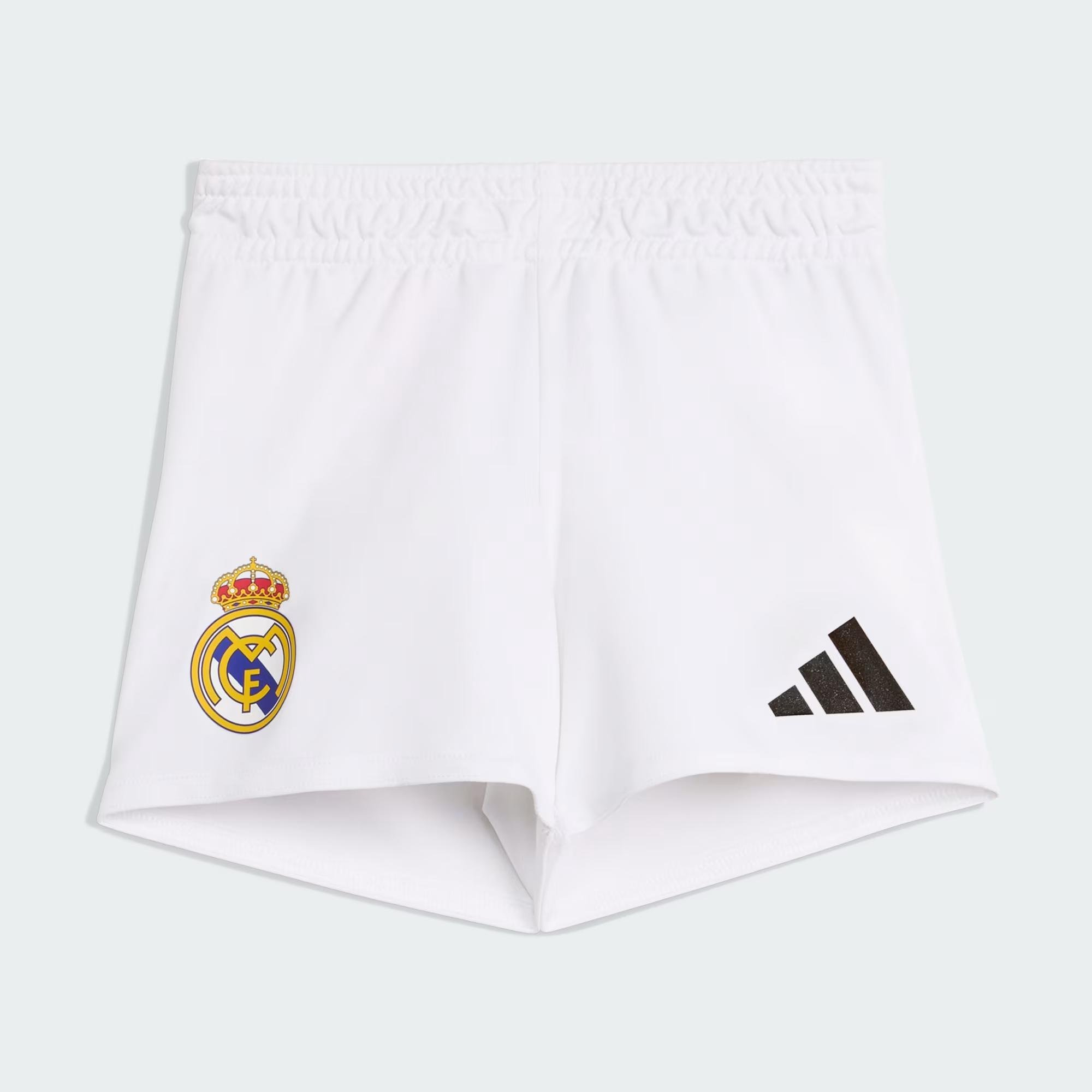 Mini Kit Bebê Real Madrid Adidas Infantil Casa 25/26 Branco JN8876