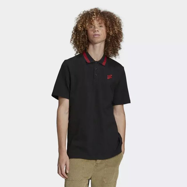 Camisa Polo CR Flamengo - Preto adidas DNA HA5384(B)