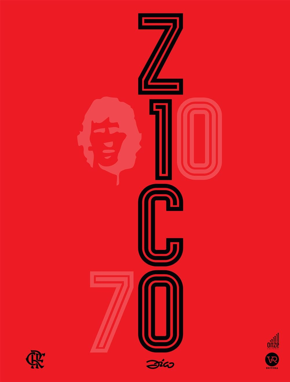 Livro Zico 70 Anos (Versão 28 x 21cm) apenas 10 com dedicatória do Zico