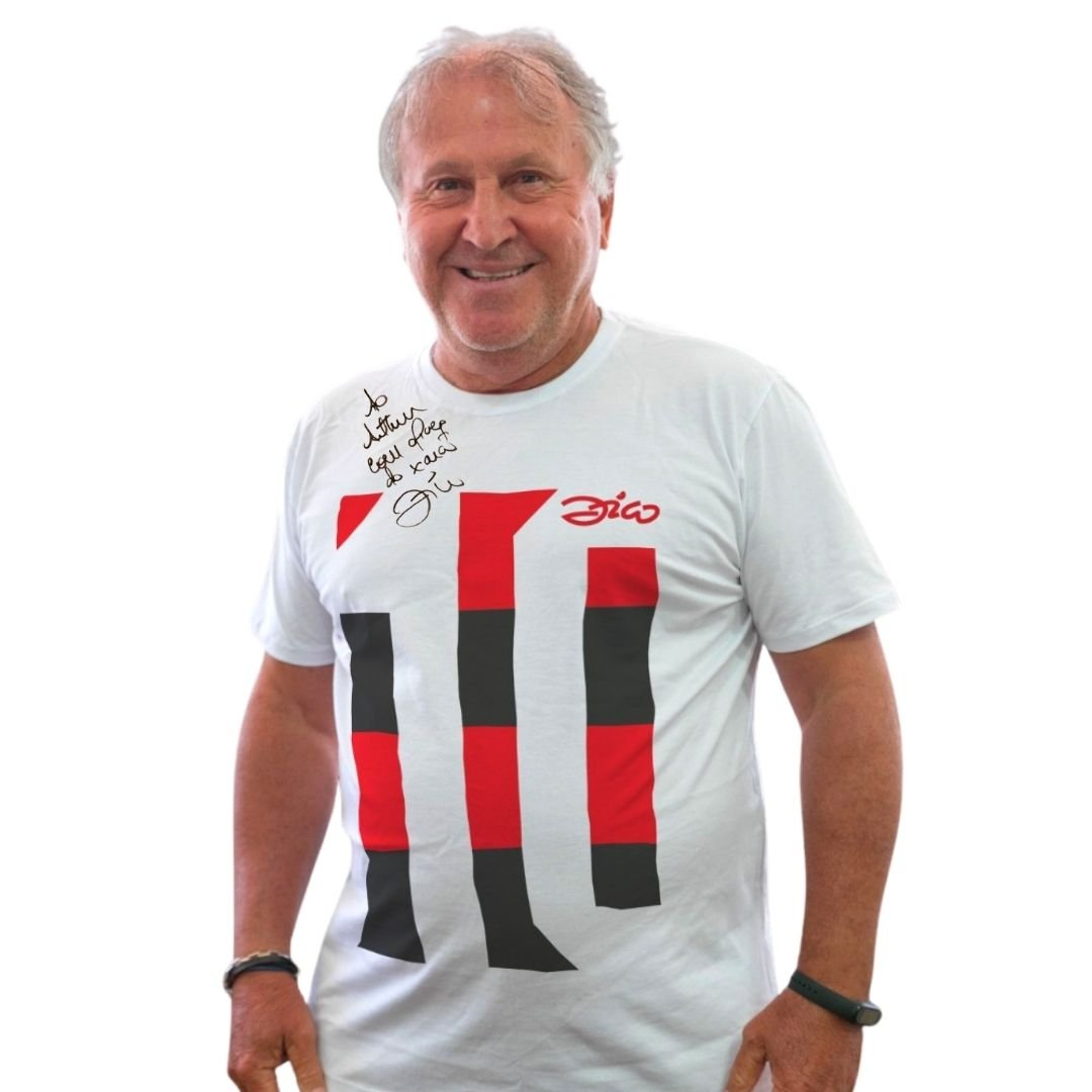 Camisa Zico 2022 (com autógrafo e dedicatória do Zico)