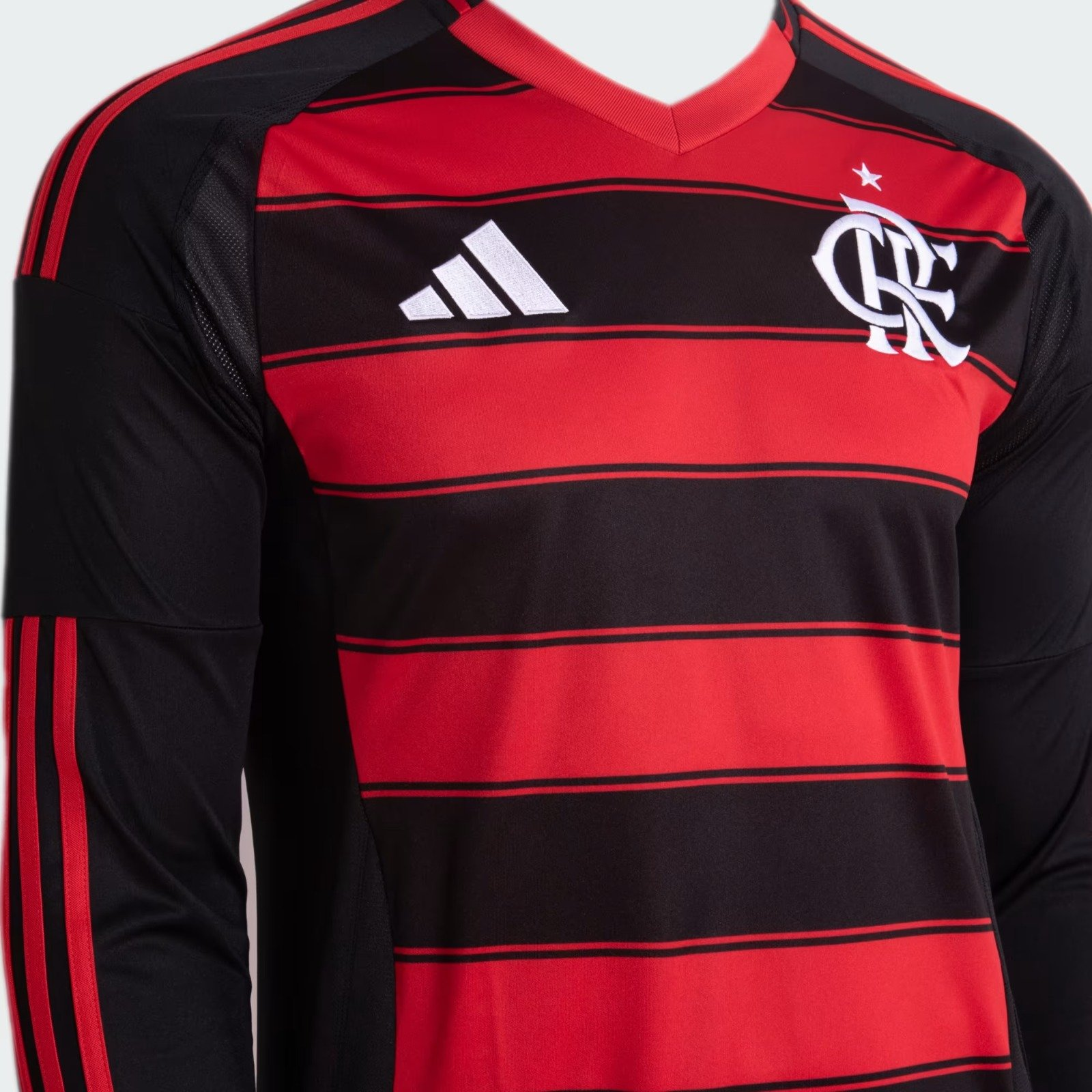 Camisa Flamengo Adidas I 2025/26 Manga Longa IV6046