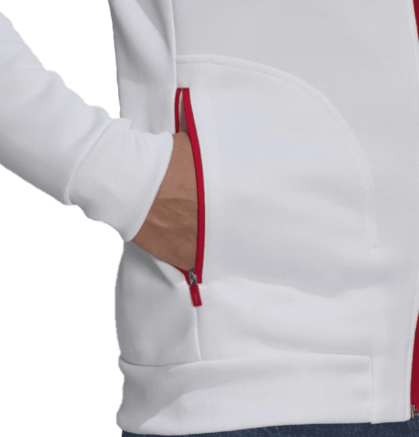 Jaqueta Flamengo 21/22 Hino Adidas Masculina - Branco GR4292