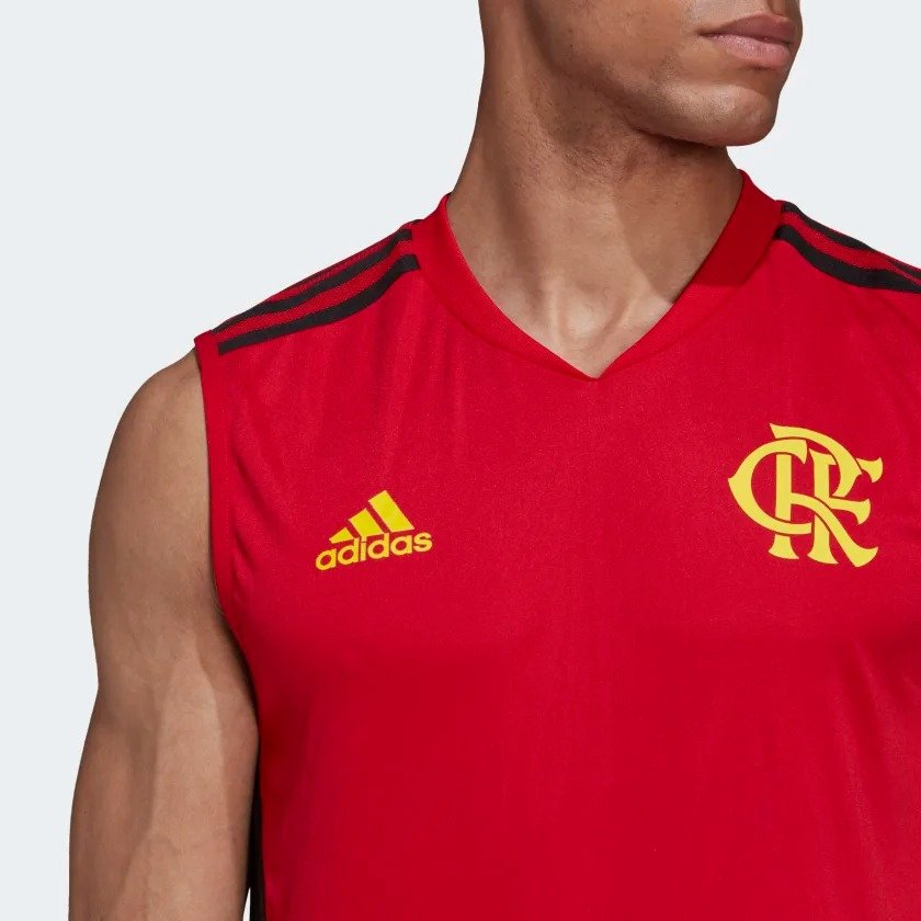 Regata Treino Flamengo adidas 2022 Vermelha HA5412