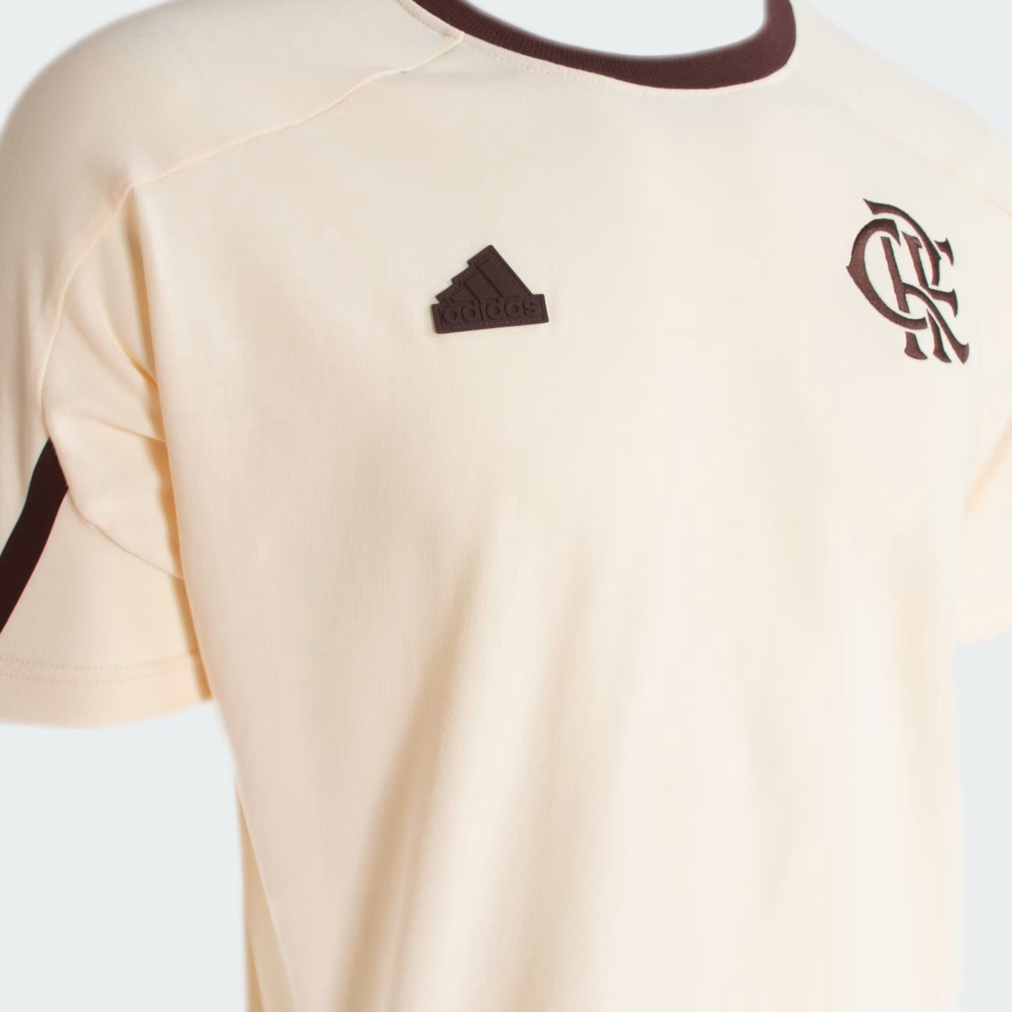 Camiseta Flamengo Adidas Gameday Bege 2024 IP8197