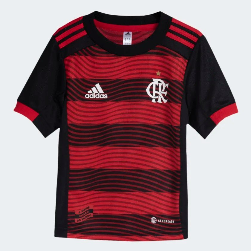 Mini Kit Infantil Flamengo Adidas I 2022 2023 HA8331