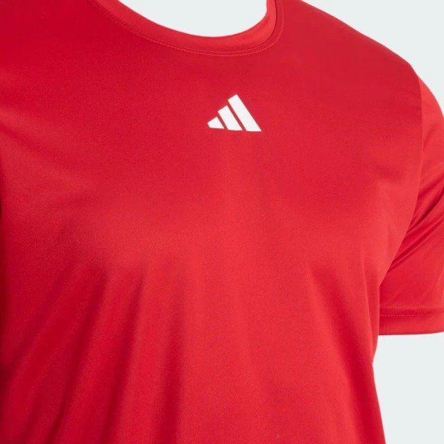 Camiseta Adidas Treino Básica Vermelha JX9379