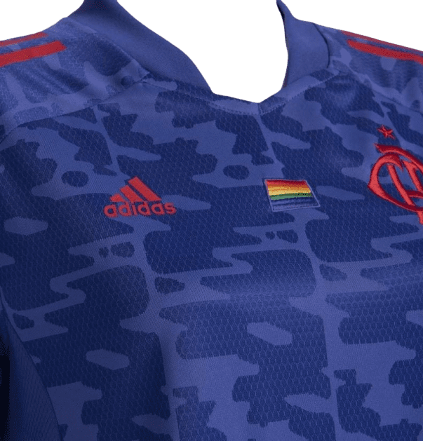 Camisa Feminina Flamengo Adidas Pride Roxa GA0745