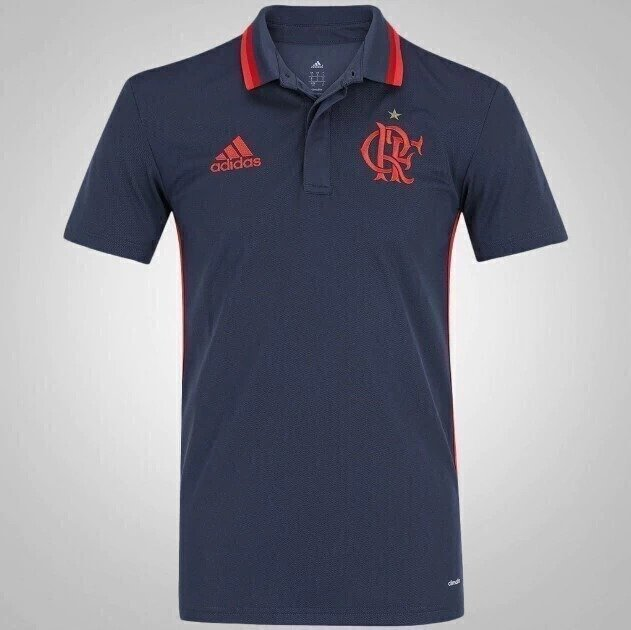 Camisa Polo Flamengo Adidas 2016 Masculina - AB9354