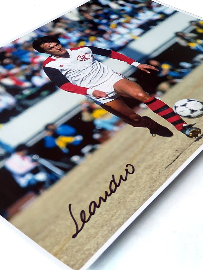 Foto Leandro 1981 (autógrafo manual - apenas 20 peças)