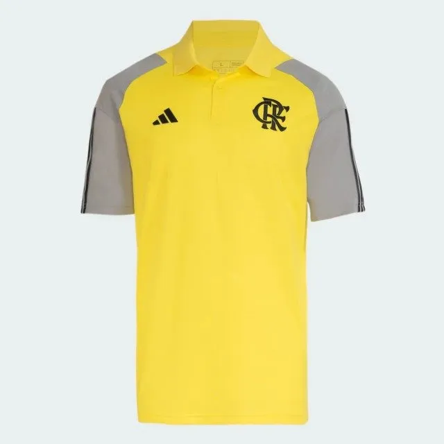 Camisa Polo Flamengo Adidas Comissão Técnica Amarela 24/25 IP8215