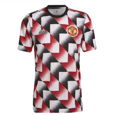 Camisa Pré-Jogo Manchester United - Branco adidas H56682