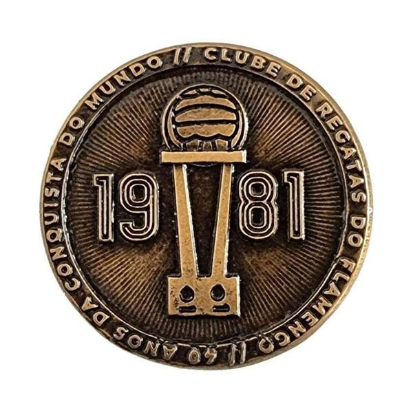 Moeda Comemorativa Oficial Licenciada Flamengo 40 Anos do Mundial MD1981