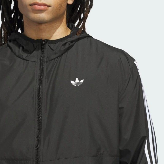 Jaqueta Corta-Vento Adidas Skateboarding Preta JX0268