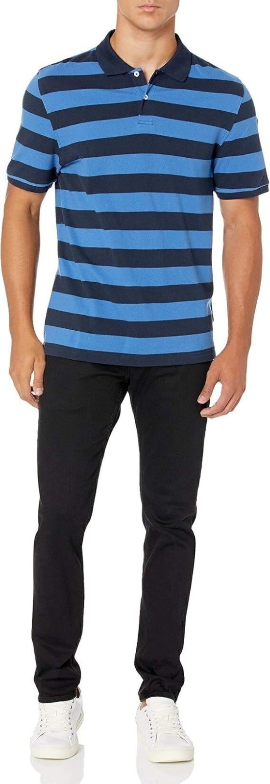 Camisa Polo Original Amazon Essentials Regular Fit - Malha Piquet - B07XD4-TWDJ