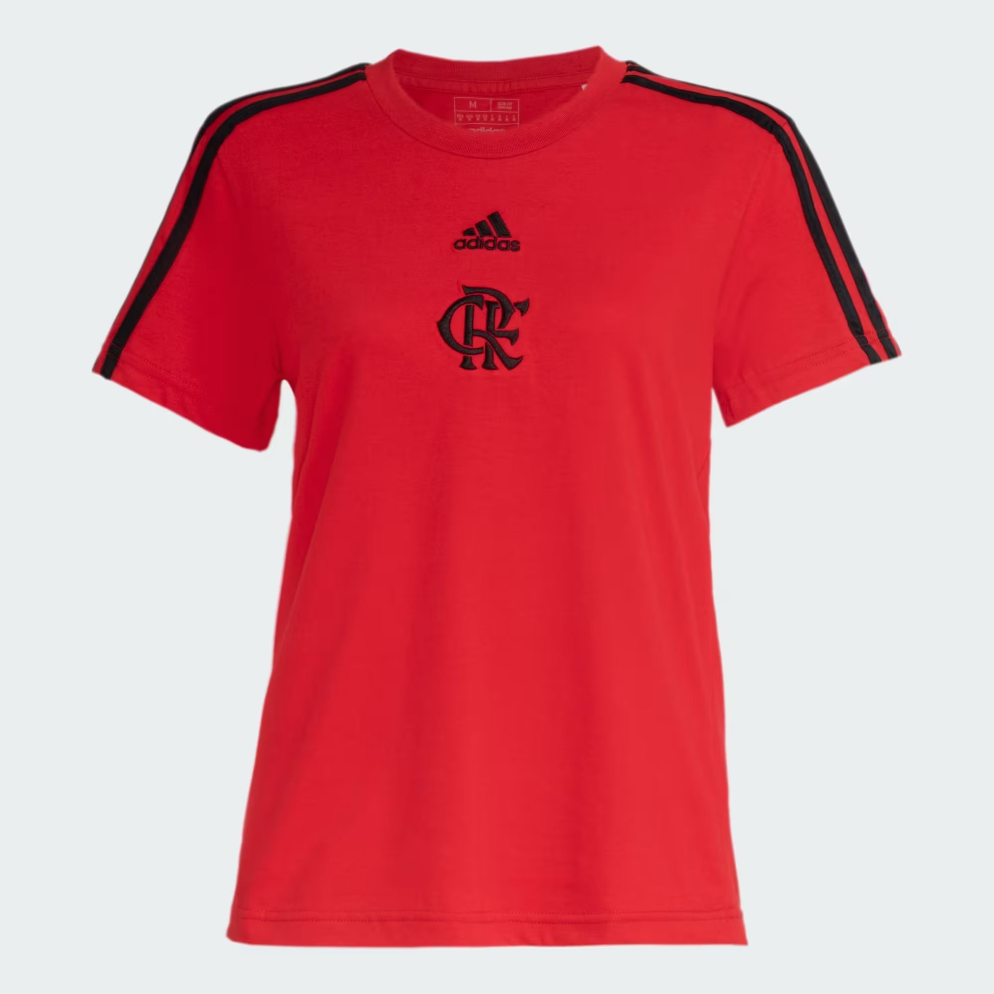 Camiseta Adidas Feminina Flamengo 3 Listras - IP8193