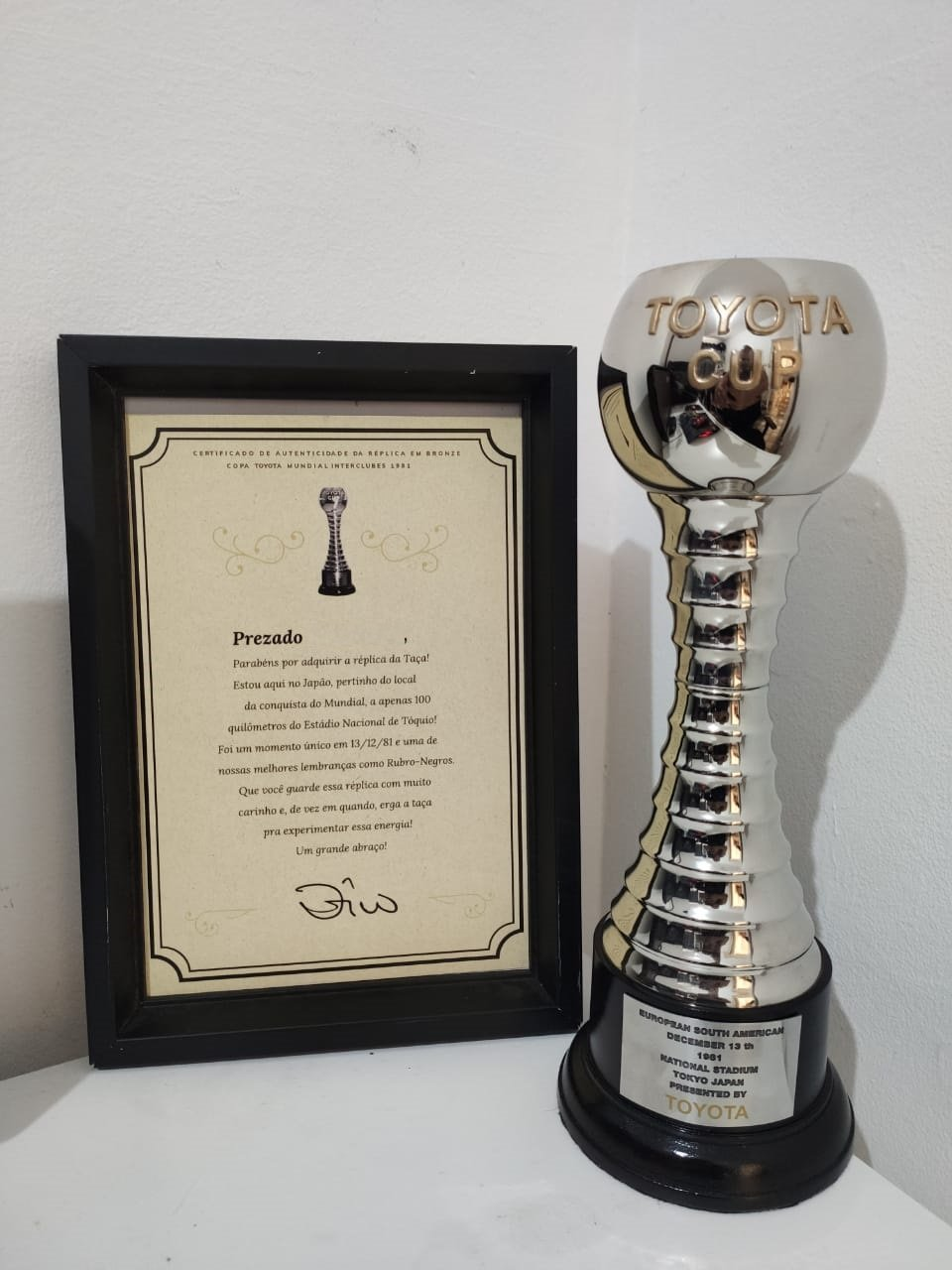 Miniatura da Taça Mundial 81 (35cm)