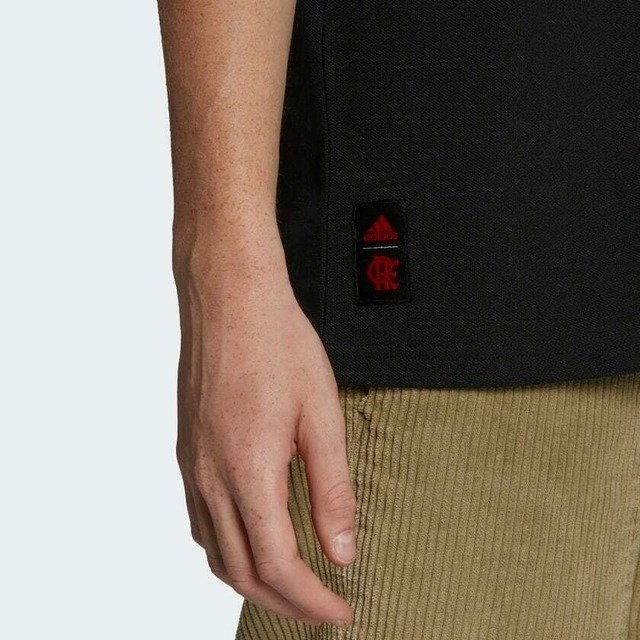 Camisa Polo CR Flamengo - Preto adidas DNA HA5384(B)