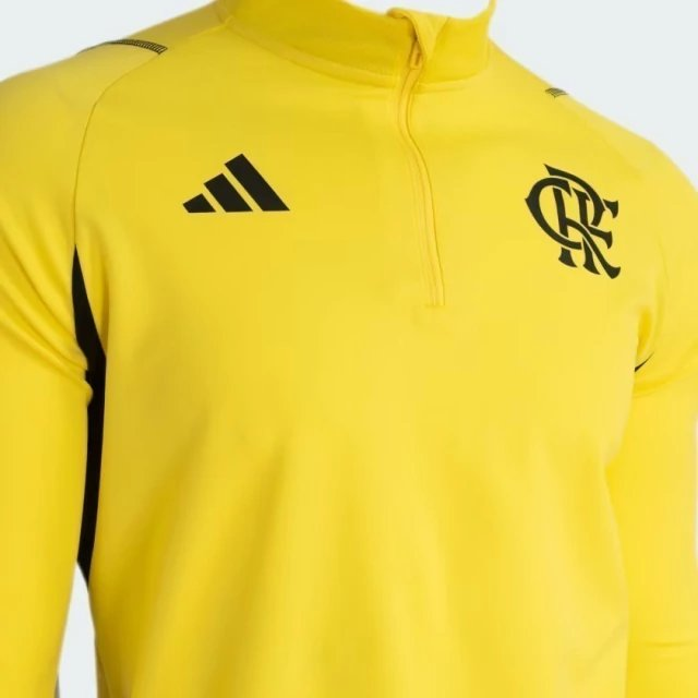Moletom Treino Atleta Flamengo Adidas Amarelo IP8223