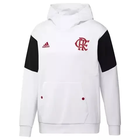 Moletom Flamengo Adidas Lifestyle Branco HR3113