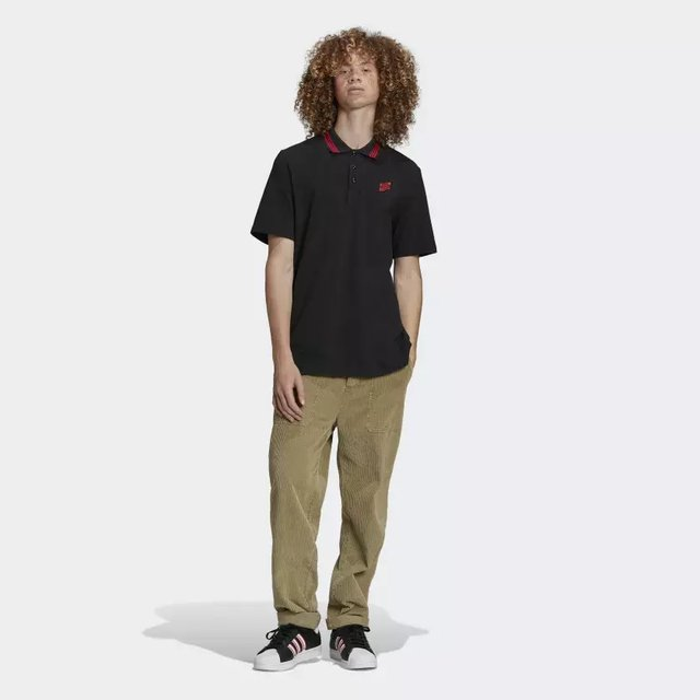 Camisa Polo CR Flamengo - Preto adidas DNA HA5384(B)