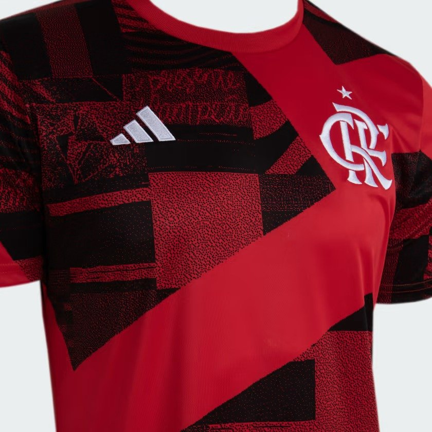 Camisa Pré-Jogo Flamengo Adidas 2023 2024 HS5204