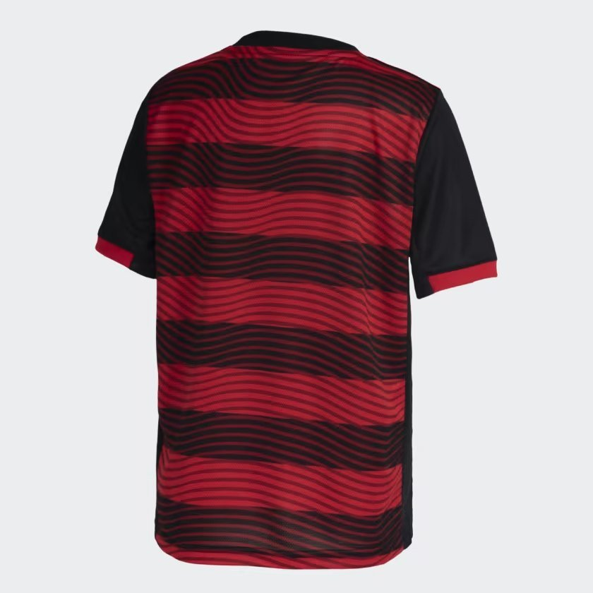 Camisa Infantil Flamengo Adidas Rubro-Negra I 2022 2023 HA8342