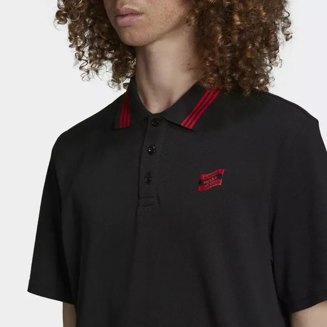 Camisa Polo CR Flamengo - Preto adidas DNA HA5384(B)