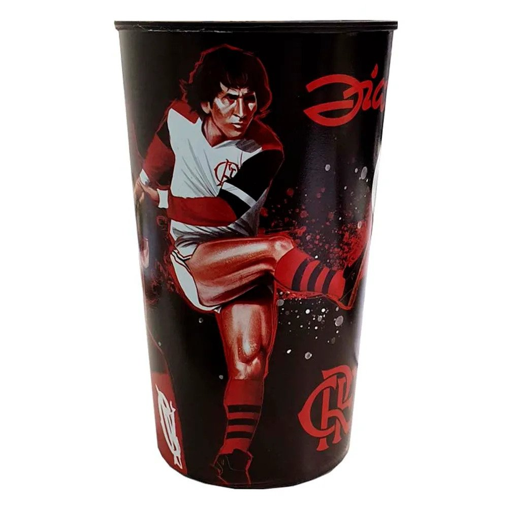Copo Flamengo Zico Caricatura