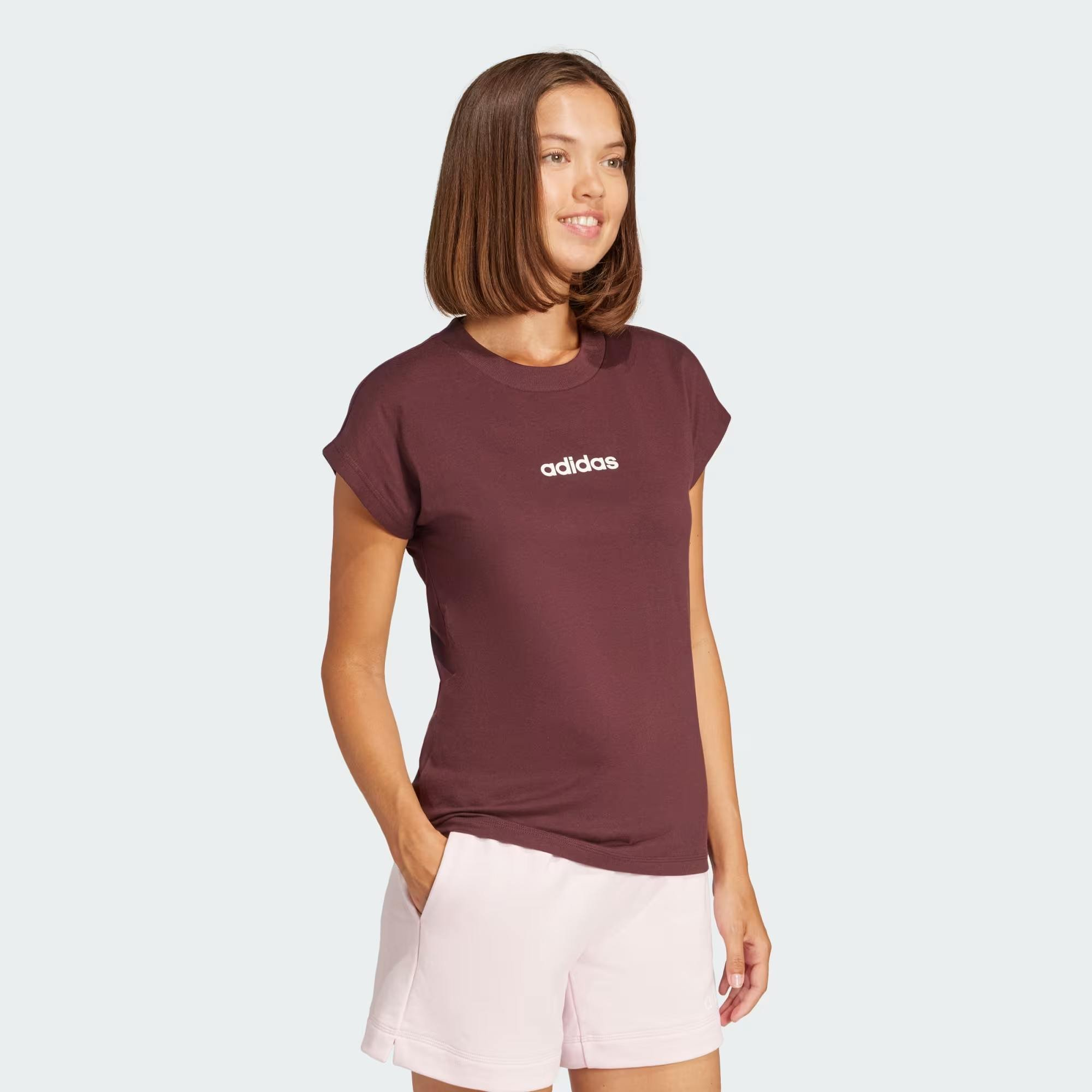 Camiseta Feminina Adidas Essentials Linear - JG8663