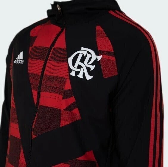 Jaqueta Adidas Corta-Vento CR Flamengo Masculina HS5241