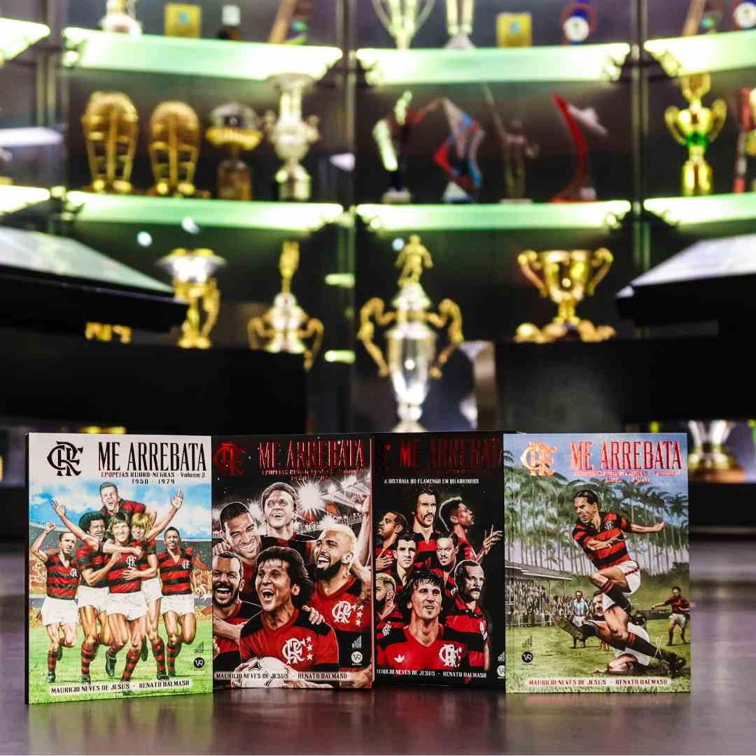 Box "Me Arrebata" com 3 Livros + 2 Cards Zico Autografados