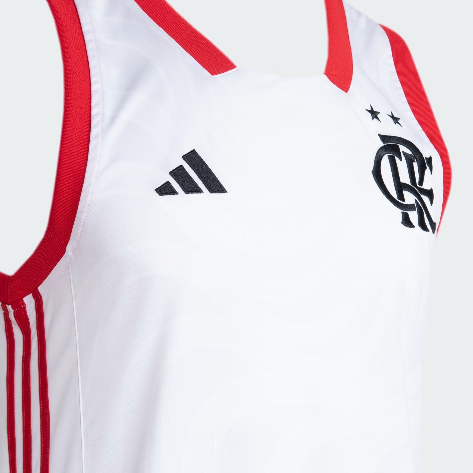 Regata de Basquete Flamengo Adidas Branca 2024/25 JJ0663