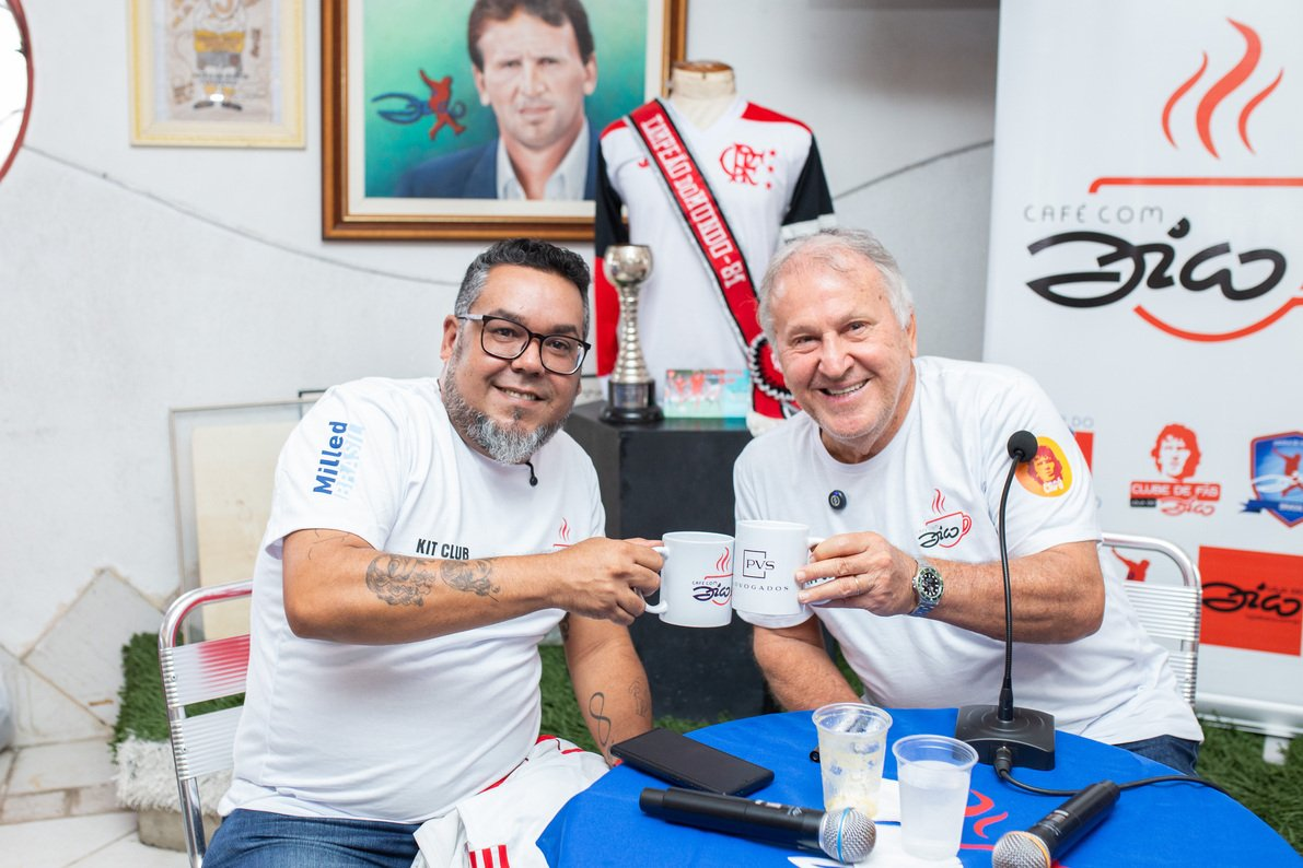 20º Café Com Zico (no Bar do Galinho) no dia 22 de SETEMBRO às 9h