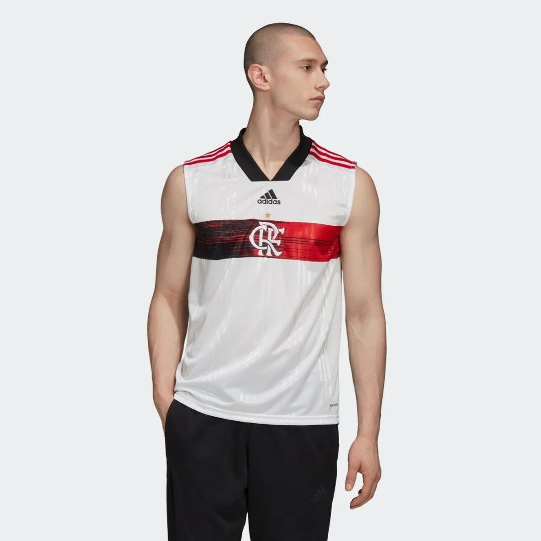 Regata Flamengo Adidas II 2020 2021 Branca FH7586