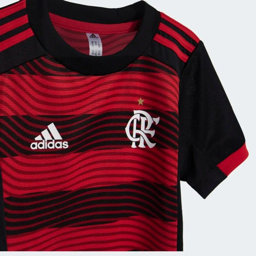 Mini Kit Infantil Flamengo Adidas I 2022 2023 HA8331