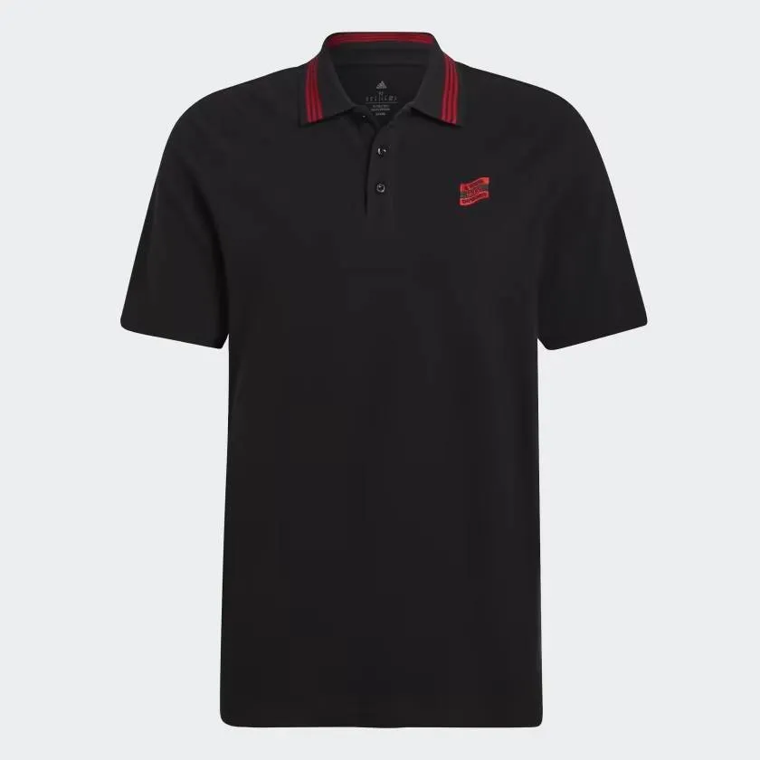 Camisa Polo Flamengo Adidas DNA Preta HA5384