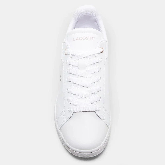 Tênis Feminino Lacoste Carnaby Branco e Rosa 45SFA0083BR21G