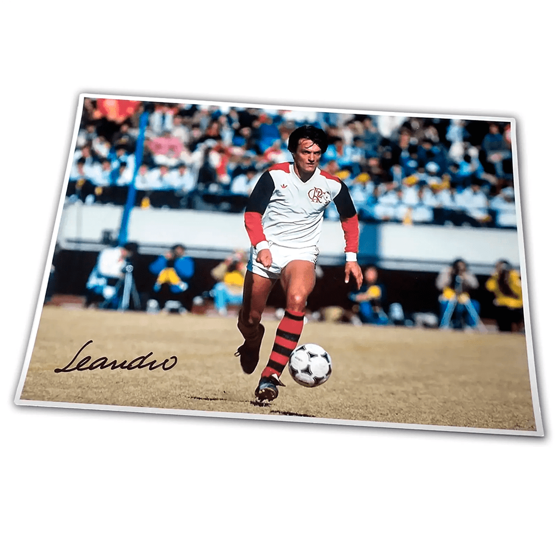 Foto Leandro 1981 (autógrafo manual - apenas 20 peças)