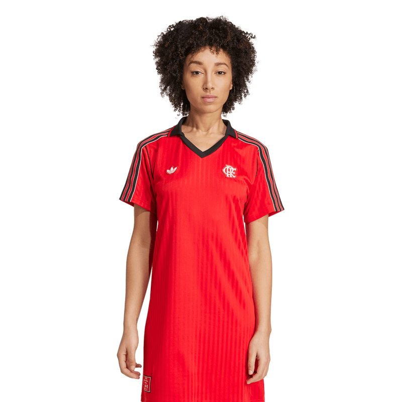 Vestido Flamengo Adidas Icon 2025 Vermelho JF0435