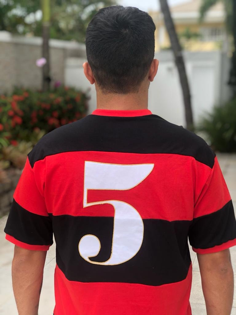 Camisa Junior 1992 Especial 30 anos com bordado dourado (Com dedicatória)