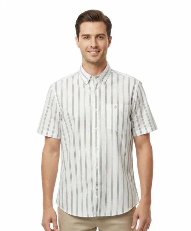 Camisa Calvin Klein Listrada - Meia Manga - SP40606741
