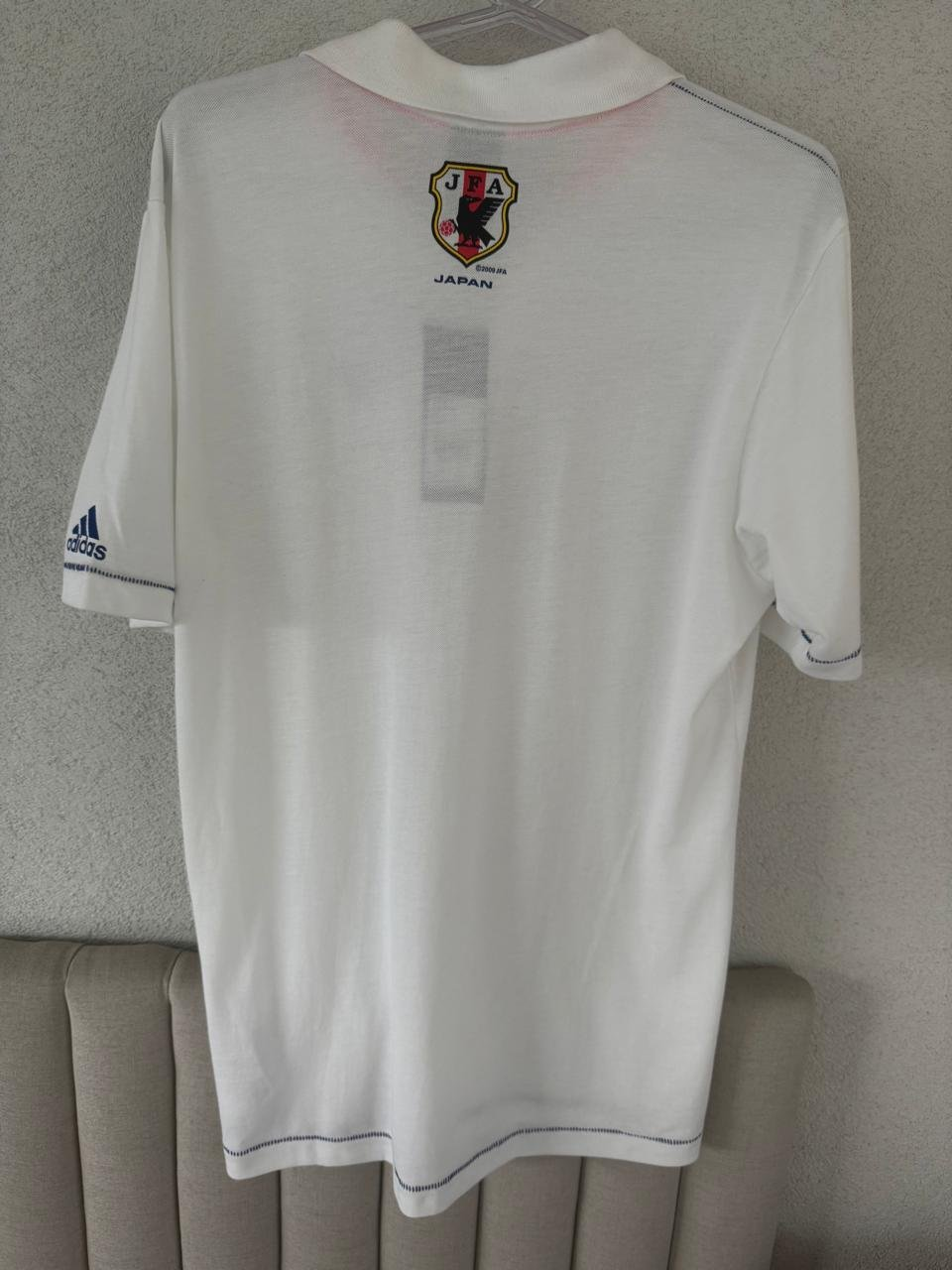 Camisa Polo Piquet Japão Adidas Autografada Zico