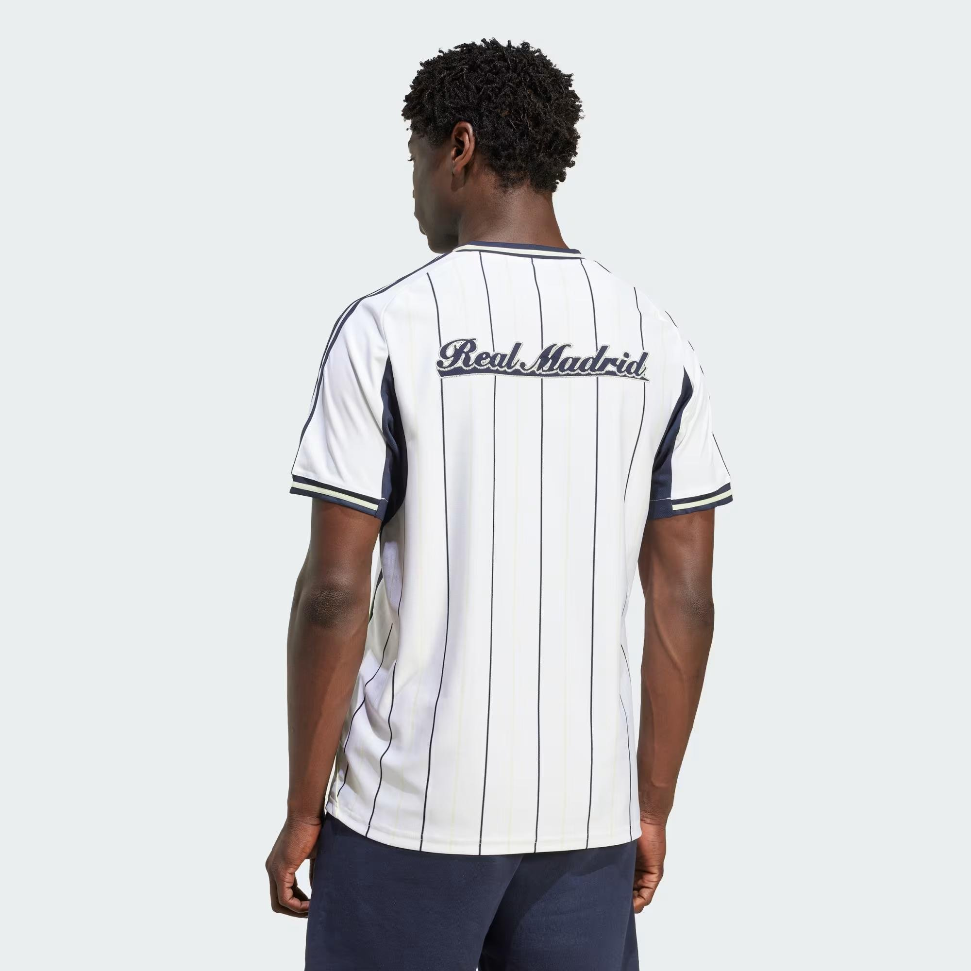 Camisa Real Madrid Adidas Baseball Estados Unidos US Pack 2025 Branca JN3073