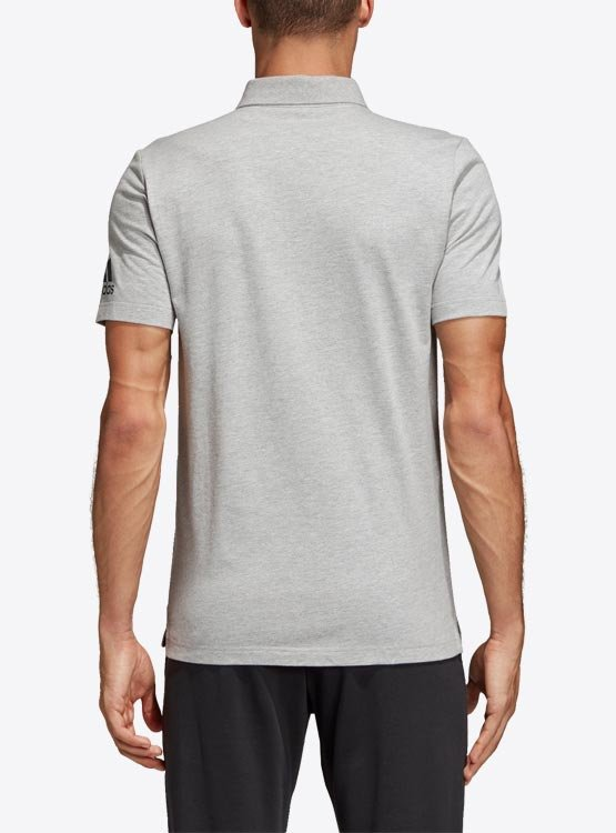 Camisa Polo Adidas MH Plain Cinza DT9898