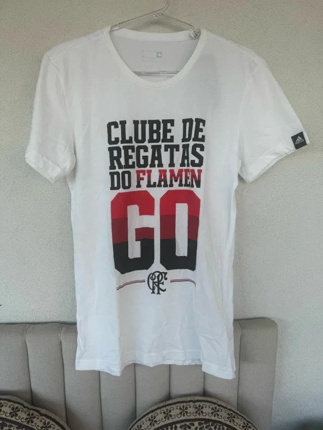 Camiseta de Passeio Original Flamengo Adidas Gráfica 2014/15 AA2188