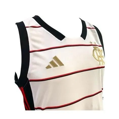 Regata Basquete Adidas Flamengo II Branca 2023 2024 IR9486