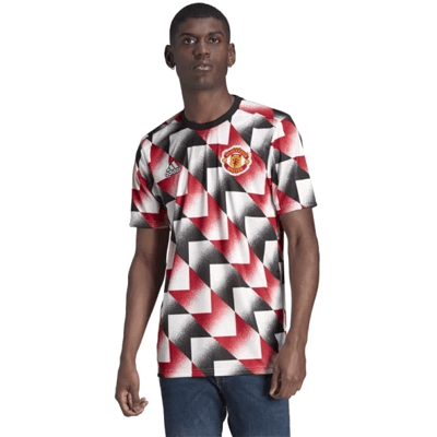 Camisa Pré-Jogo Manchester United - Branco adidas H56682